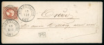 Stamp of Luxembourg Luxembourg 1855 Esch-S-L'Alzette 1Sgr cover to Trier