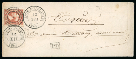 Stamp of Luxembourg Luxembourg 1855 Esch-S-L'Alzette 1Sgr cover to Trier