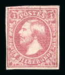 Stamp of Luxembourg Luxembourg 1858 Last printing 1Sgr carmine rose unused without gum