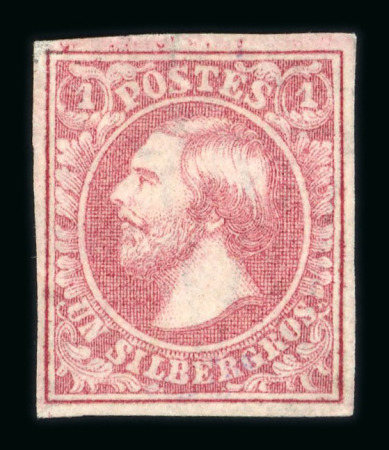 Stamp of Luxembourg Luxembourg 1858 Last printing 1Sgr carmine rose unused without gum