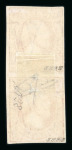 Stamp of Luxembourg Luxembourg 1858 1Sgr carmine rose vertical pair used double-ring Luxembourg cds, 