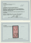 Stamp of Luxembourg Luxembourg 1858 1Sgr carmine rose vertical pair used double-ring Luxembourg cds, 