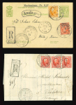 Stamp of Luxembourg Luxembourg Grossherzog Albert group of five 1890s covers
