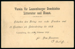 Stamp of Luxembourg Luxembourg Grossherzog Albert group of five 1890s covers