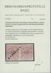 Stamp of Luxembourg Luxembourg 1875 1c small Official pair, one without overprint hinged mint