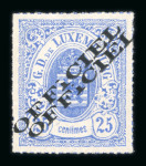 Stamp of Luxembourg Luxembourg Official 1875 25c double overprint unused