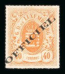 Stamp of Luxembourg Luxembourg Official 1875 40c red-orange hinged mint