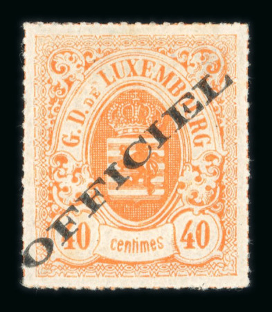 Stamp of Luxembourg Luxembourg Official 1875 40c red-orange hinged mint