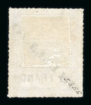 Stamp of Luxembourg Luxembourg Official 1875 Un Franc double overprint on piece and inverted used
