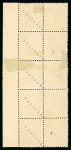 Stamp of Luxembourg 1054 Luxembourg 1875-78 Official 2c black perf block 10 overprints upright and inverted