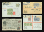 Stamp of British Solomon Islands 1925-32 group of 30 covers and cards plus a parcel front from a correspondence to Baden in Austria