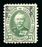Stamp of Luxembourg Luxembourg 1891 Adolf S. P. Official set of 10 each with double overprint unused