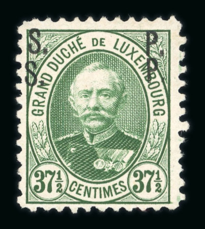 Stamp of Luxembourg Luxembourg 1891 Adolf S. P. Official set of 10 each with double overprint unused