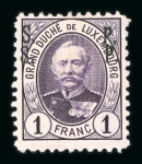 Stamp of Luxembourg Luxembourg 1891 Adolf S. P. Official set of 10 each with double overprint unused