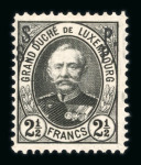 Stamp of Luxembourg Luxembourg 1891 Adolf S. P. Official set of 10 each with double overprint unused