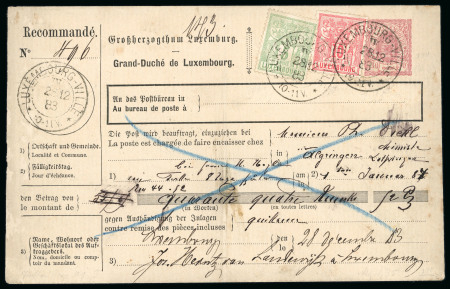 Stamp of Luxembourg Postal Stationery: Small group of used items with 1879