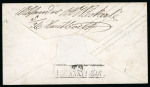 Stamp of German States » Prussia German States Prussia 1853 uprated stationery envelope from Trier, Luxemburg Military post
