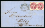 Stamp of German States » Prussia Prussia 1866 and 1867 covers to Luxembourg
