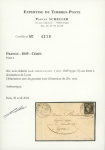 Stamp of France » Type Cérès de 1849-1850 1853, Lettre de Marseille (Bouches du Rhône) pour Carmagnola