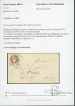 Stamp of France » Alsace-Lorraine 1853, Lettre de Cayenne (Guyane Française) pour Paris