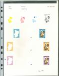 Stamp of Colonies françaises » Colonies Francaise Collections et Lots (Après Indépendance) Tchad :1988-94, sélection de 130 épreuves progressives (sept