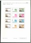 Stamp of Rwanda 1962-74, RWANDA, Selection of 4 issues, mostly progressive die proofs from Courvoisier archive