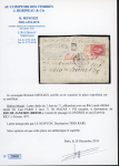 Stamp of France » Ballons Montés 1871, Lettre par ballon monté "Le Newton" de Paris