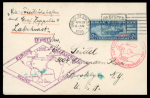Stamp of Aerophilately » Zeppelins All World – 1928–1939 Zeppelin Post An exceptional and highly specialised collection of Zeppelin flights, neatly mounted and meticulously written up across more than 360 album pages, housed in five large ring binders. Th
