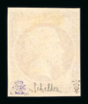 Stamp of France » Empire 1853-1862 1859, Napoléon non dentelé n°17B 80c rose, très belle