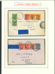 Stamp of Ireland » 1922-35 Overprint Collections 1924-1925 Overprint Airmail Usages: An attractive selection of nineteen (19) airmail covers from Dublin to Baghdad, Iraq, plus a further eight (8) airmail from Paris to Dublin, all showing a fine array of single, multipl