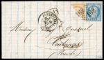 Stamp of France » Siège de Paris 1870 1871, superbe lettre affranchie d'un n°36 coupé à la