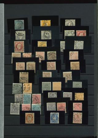 Stamp of Norway 1855-1940, collection of classic stamps mostly used,