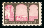 Stamp of Colonies françaises » Algérie 1927, Algérie n°3b 10fr brun s/ rose variété