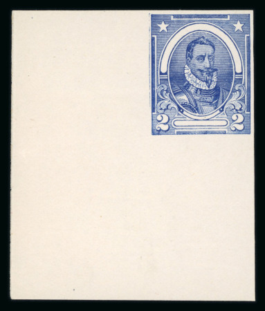 Stamp of Ireland » Essays & Proofs (E1-E167) 1922 Dollard: Valdivia Imperforate essays four bottom left corner sheet marginal singles in different colours, all showing extra frame-line at left plate error, fine to very fine (4) (Hib. E57/E65, €600)