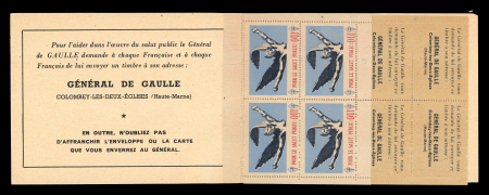 Stamp of France » Carnets 1945, carnet complet de 20 vignettes pour le salut