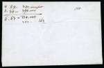 Stamp of Finland 1856 10 kop reddish carmine, wide margins, on entire to Tavastehus, cancelled by Abo 6.6.1856 boxed ds