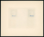 Stamp of Mauritius » 1847 Post Office Issue (SG 1-2) 1847 Post Office "Stocken" reprints taken from the original copper plate in 1912, in the issued colours with one sheetlet in blue and one in orange