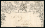 Stamp of Great Britain » 1840 Mulreadys & Caricatures 1840 Mulready 1d. lettersheet with Atlas Assurance