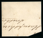 Stamp of Great Britain » 1841 2d Blue 1841 2d blue pl.3 PJ-PK pair with large part of adjoining adhesive at left, used on piece with London numeral