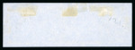 Stamp of Great Britain » 1841 1d Red 1841 1d. red brown, CI-CL strip of four, close to large