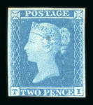 Stamp of Great Britain » 1841 2d Blue 1841 2d. blue, pl. 4, TI, mint, touched at foot, good