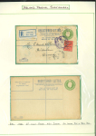 Stamp of Ireland » Postal Stationery 1922–2011 Registered Envelopes: A highly attractive and specialised collection of 420 unused and used registered envelopes, neatly arranged and written up on 270 album pages, and carefully housed in ten albums. The holdi