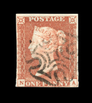 Stamp of Great Britain » 1841 1d Red 1841 1d. red, pl. 33, NA, close to good margins, cancelled