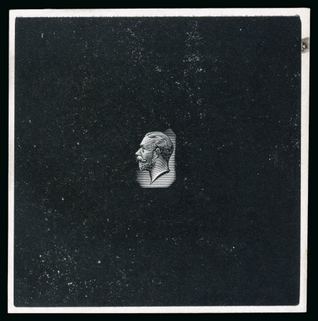 Stamp of Great Britain » King George V » 1912-24 Profile Head Issues 1912 Harrison Medal Head die proof of head in black