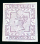 Stamp of Great Britain » 1855-1900 Surface Printed » 1883-84 & 1888 High Values 1883 2/6d., BG,  imprimatur on blued paper, with gum,
