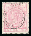 Stamp of Great Britain » 1855-1900 Surface Printed » 1867-83 High Values Great Britain Used Abroad: Chile: 1867 5/- pale rose,