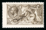 Stamp of Great Britain » King George V » 1913-19 Seahorse Issues 1915 De La Rue 2s.6d. blackish brown, fine mint. Cert