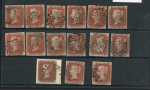 Stamp of Great Britain » 1841 1d Red 1841 1d. red plate 38 DD, FF, GB, GF, HD, HG, JI, LC,