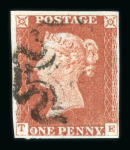 Stamp of Great Britain » 1841 1d Red 1841 1d. red plate 38 DD, FF, GB, GF, HD, HG, JI, LC,