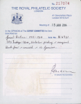 Stamp of Great Britain » King George V » 1913-19 Seahorse Issues 1913 Waterlow 10s. indigo-blue, marginal block of four,